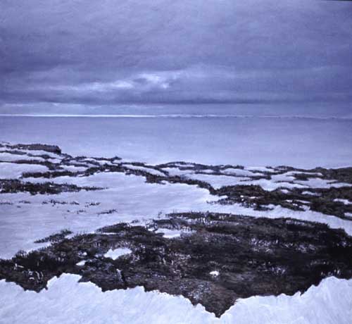 Kaktovik Lagoon Alaska paintings by David Rosenthal